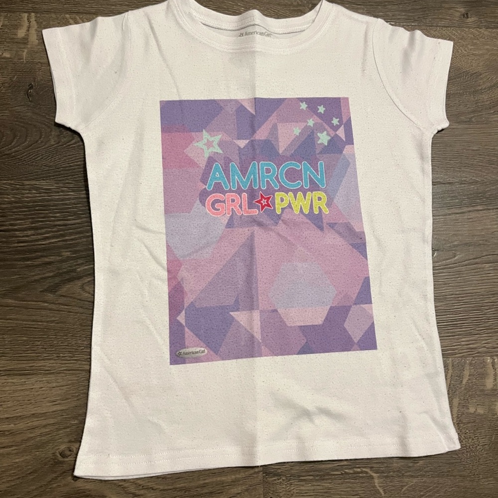 American Girl AMRCN GRL PWR T-Shirt - White and Purple